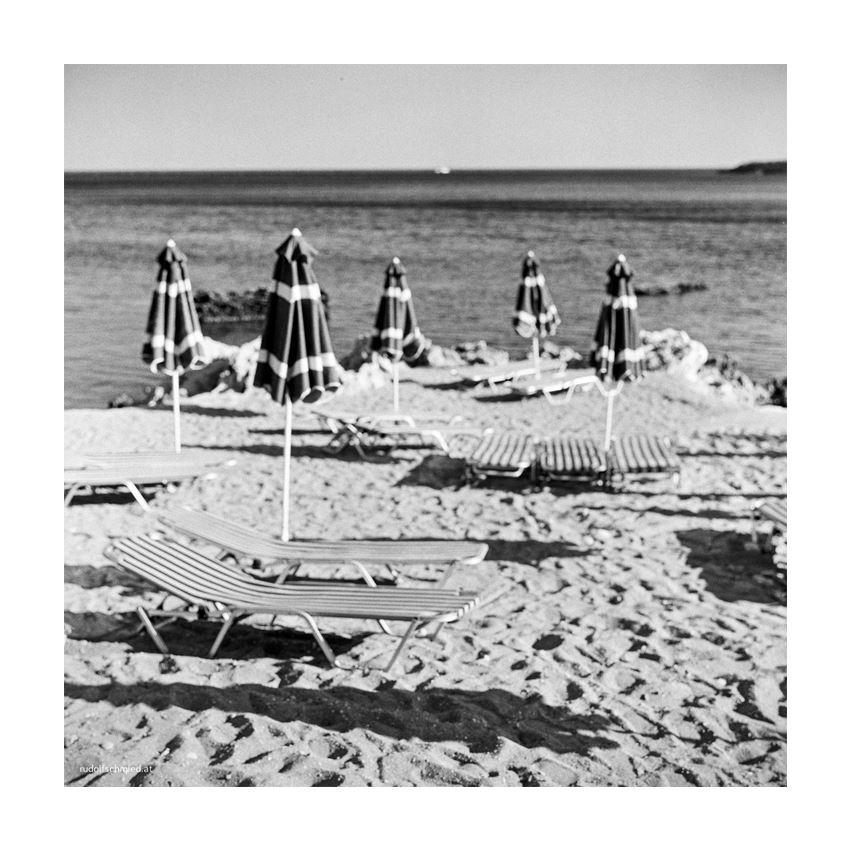 Sonnenschirme am Strand