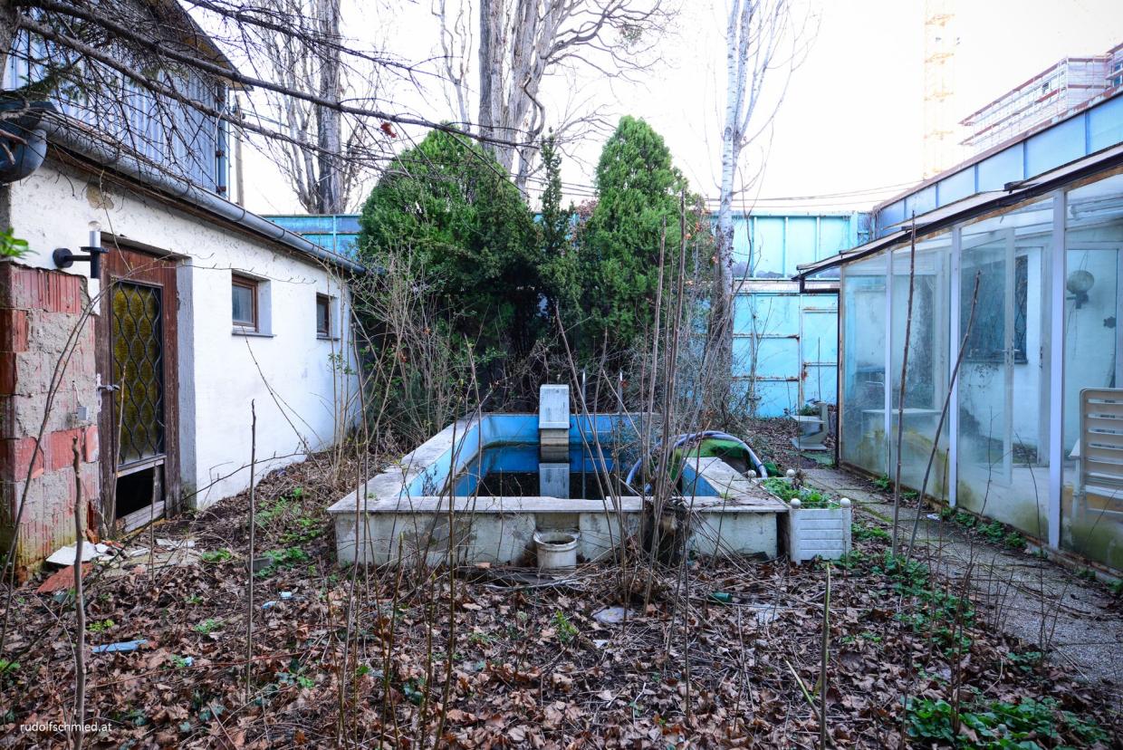 Ein verlassenes Haus im Wiener Prater