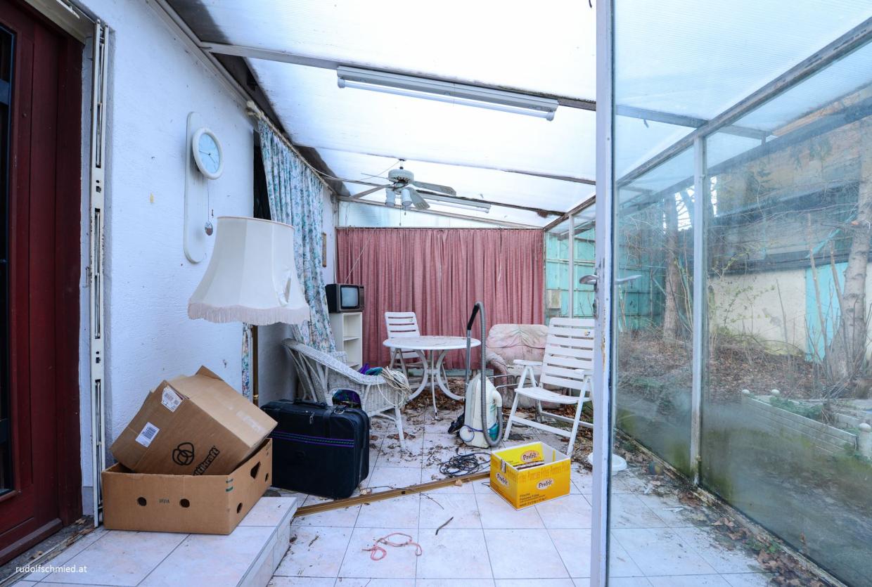 Ein verlassenes Haus im Wiener Prater