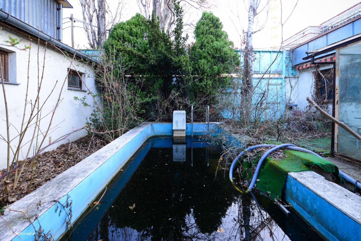 Ein verlassenes Haus im Wiener Prater