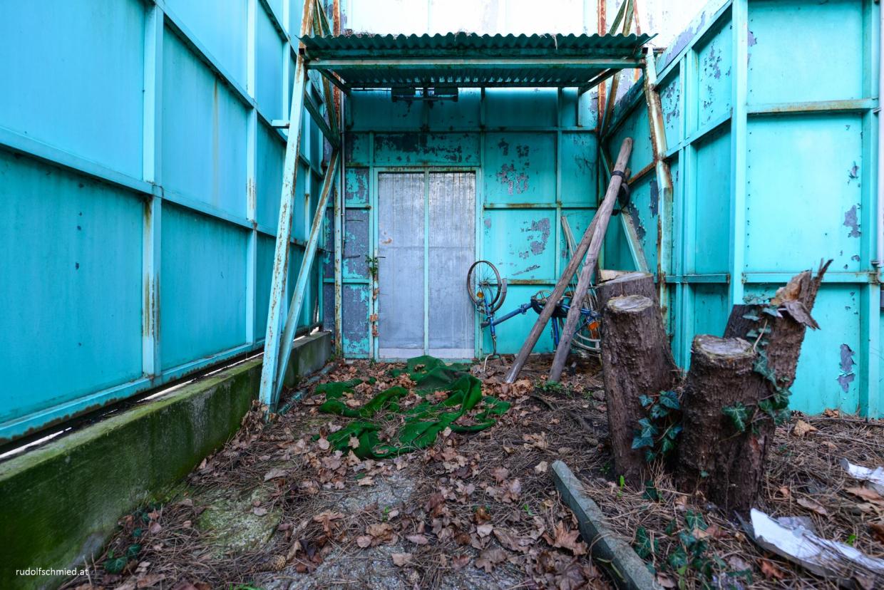 Ein verlassenes Haus im Wiener Prater