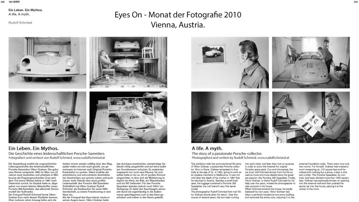 Der Artikel zur Story über Viktor Grahser im Katalog des Monats der Fotografie in Wien